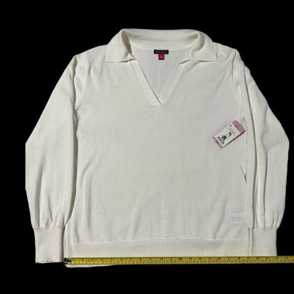 NWT Vince Camuto Women’s Pullover Collared Lightweight Sweater - Picture 7 of 13